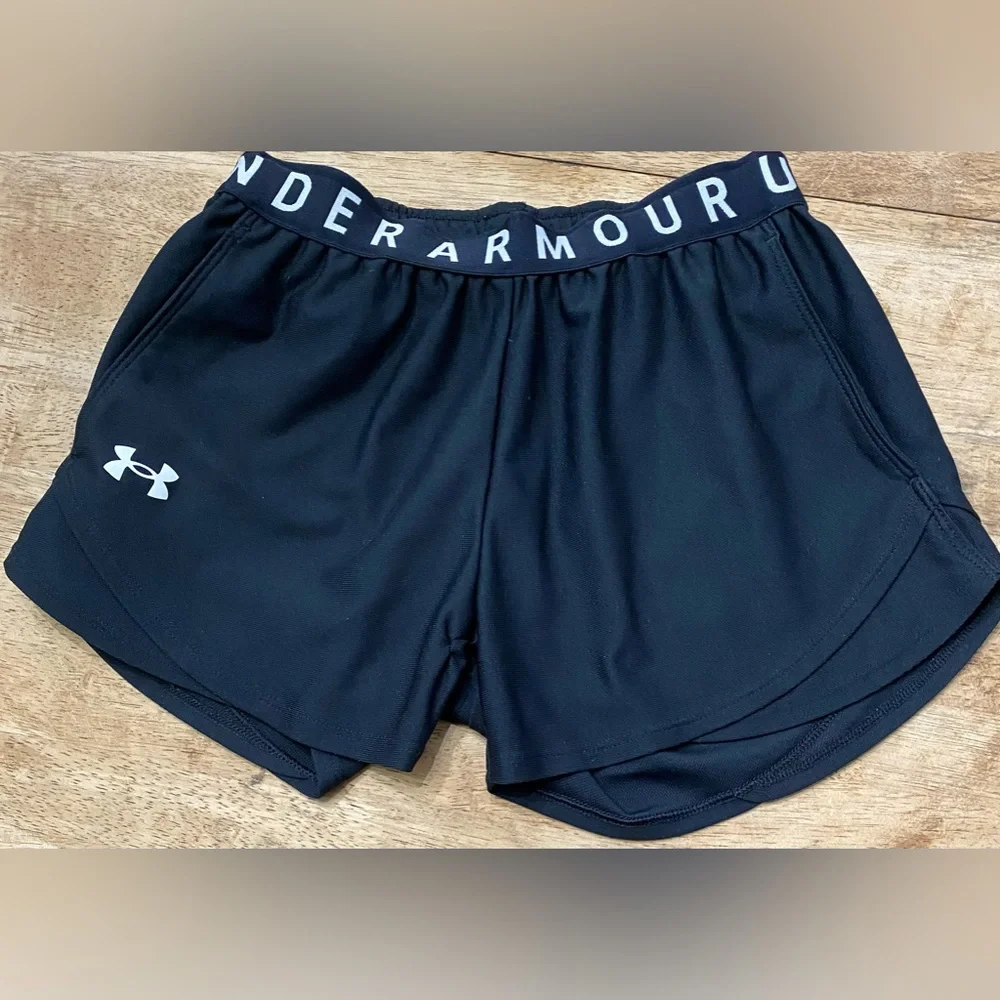 Under Armour Play Up‎ 3.0 Women’s Size XXS 100% Poly Black Athletic Shorts